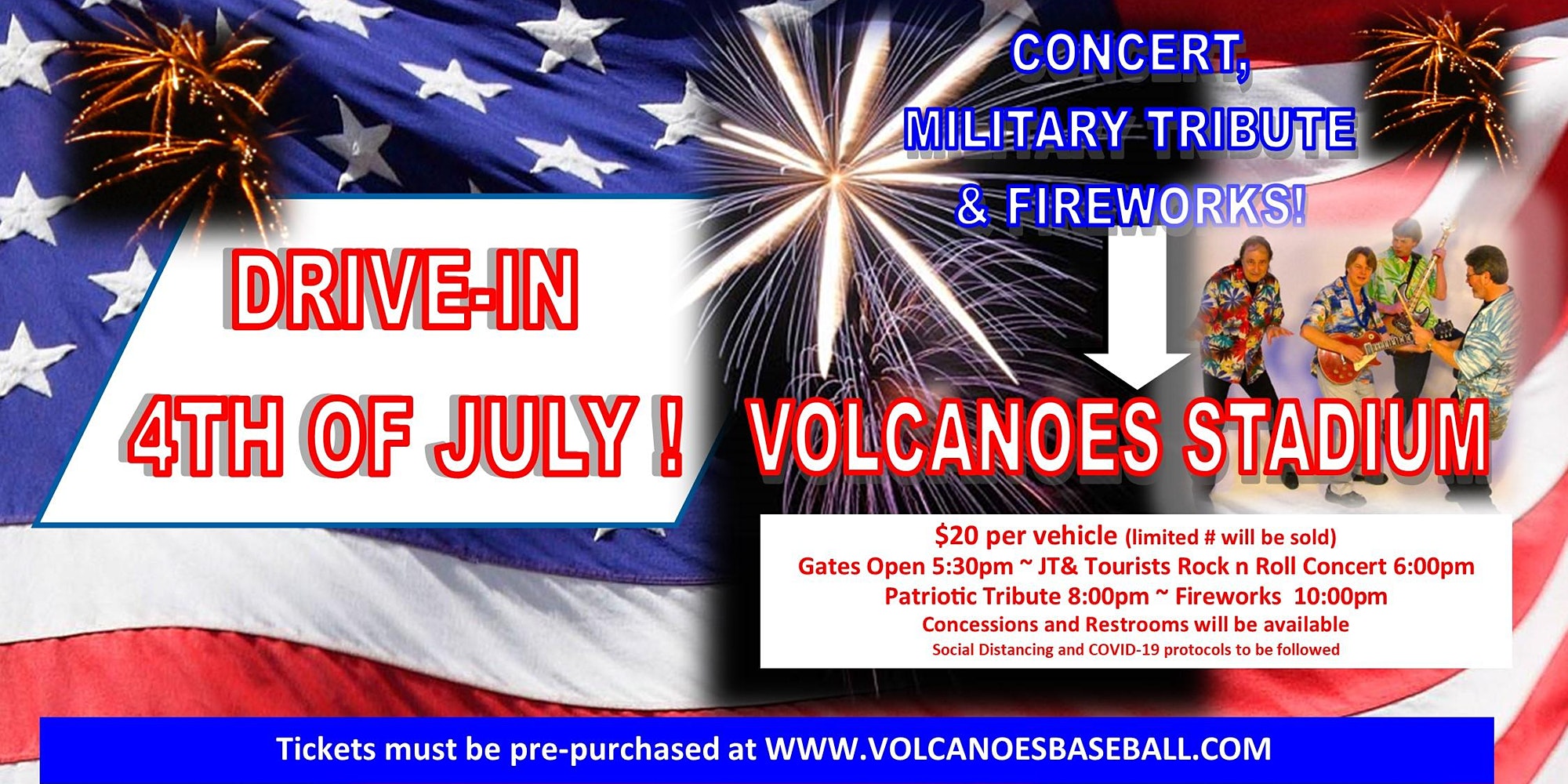 drive in volcanoes keizer 4th of july