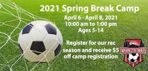 spring break soccer camp